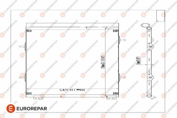 EUROREPAR E163371 - Kondenser, kondisioner furqanavto.az