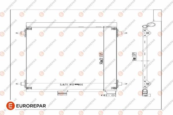 EUROREPAR E163277 - Kondenser, kondisioner furqanavto.az