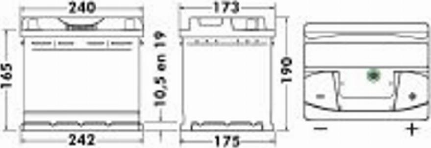 Exide 562 19 - Başlanğıc batareyası furqanavto.az