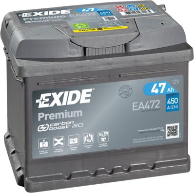 Exide EA472 - Başlanğıc batareyası furqanavto.az