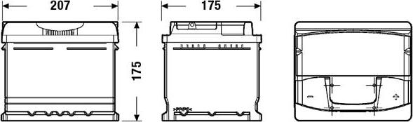 Exide EA472 - Başlanğıc batareyası furqanavto.az