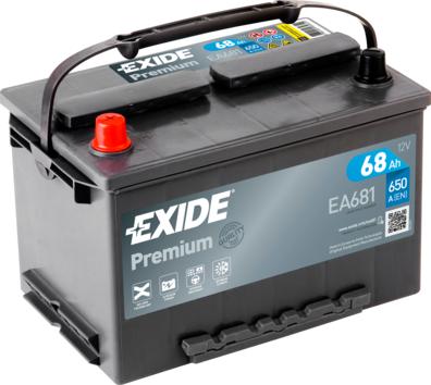 Exide _EA681 - Başlanğıc batareyası furqanavto.az