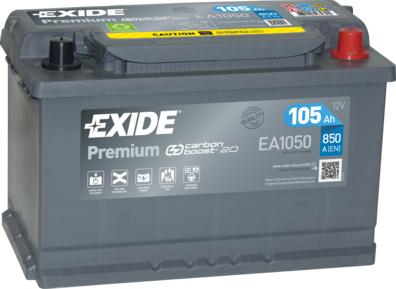 Exide EA1050 - Başlanğıc batareyası furqanavto.az