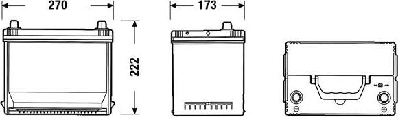 Exide EA754 - Başlanğıc batareyası furqanavto.az