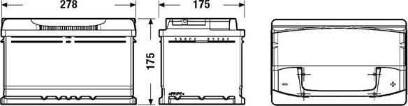 Exide EA722 - Başlanğıc batareyası furqanavto.az