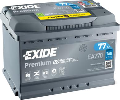 Exide EA770 - Başlanğıc batareyası furqanavto.az