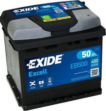 Exide EB500 - Başlanğıc batareyası furqanavto.az