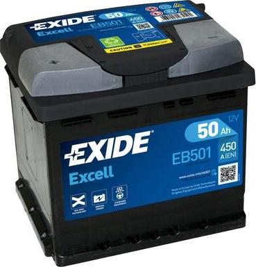 Exide EB501 - Başlanğıc batareyası furqanavto.az