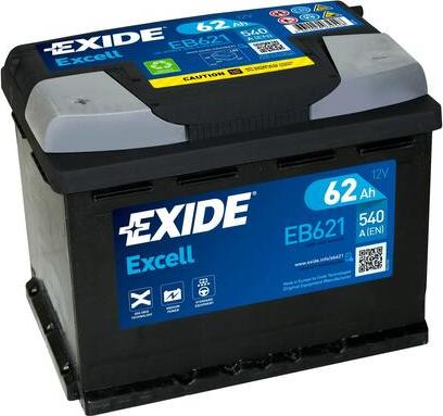 Exide EB621 - Başlanğıc batareyası furqanavto.az
