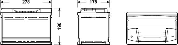 Exide EB741 - Başlanğıc batareyası furqanavto.az