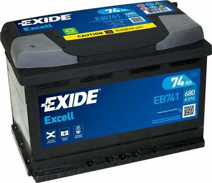 Exide EB741 - Başlanğıc batareyası furqanavto.az