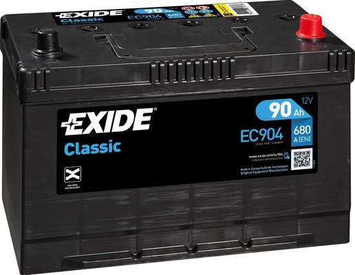 Exide EC904 - Başlanğıc batareyası furqanavto.az