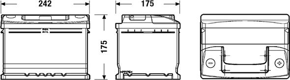 Exide EC542 - Başlanğıc batareyası furqanavto.az