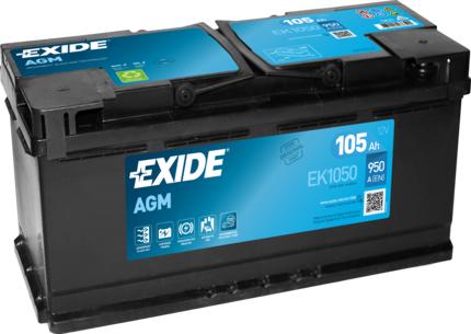 Exide EK1050 - Başlanğıc batareyası furqanavto.az