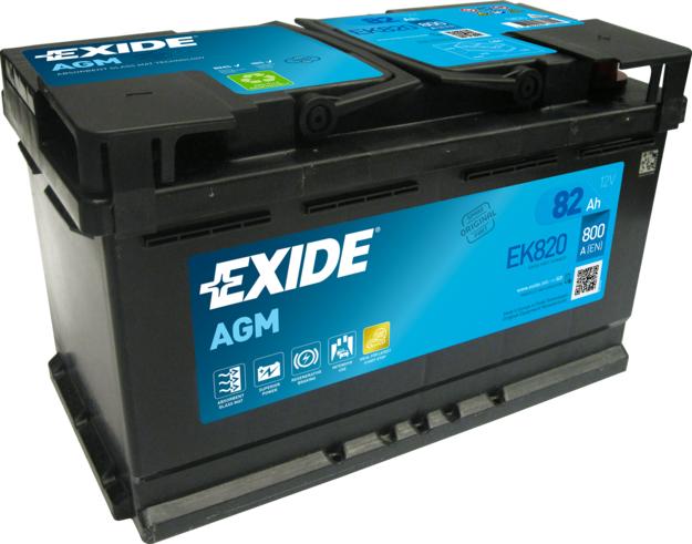 Exide EK820 - Başlanğıc batareyası furqanavto.az