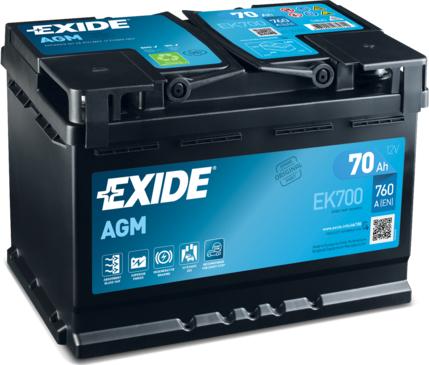 Exide EK700 - Başlanğıc batareyası furqanavto.az