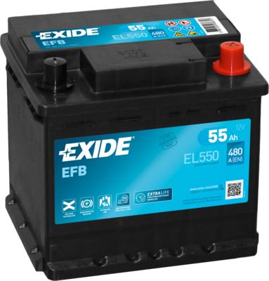 Exide EL550 - Başlanğıc batareyası furqanavto.az