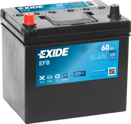 Exide EL605 - Başlanğıc batareyası furqanavto.az