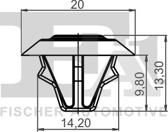 FA1 14-10005.10 - Clip, trim / qoruyucu zolaq www.furqanavto.az