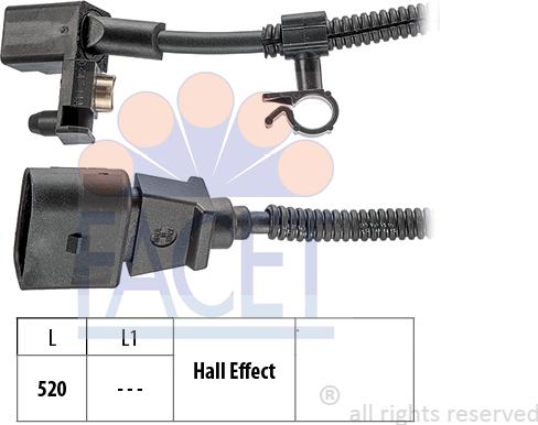 FACET 9.0445 - Sensor, krank mili nəbzi furqanavto.az