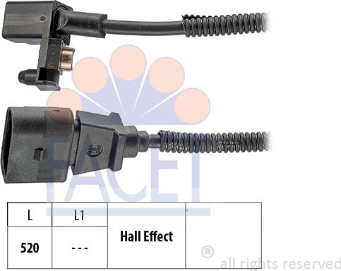 FACET 9.0443 - Sensor, krank mili nəbzi furqanavto.az