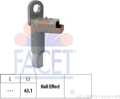 FACET 9.0463 - Sensor, eksantrik mili mövqeyi furqanavto.az