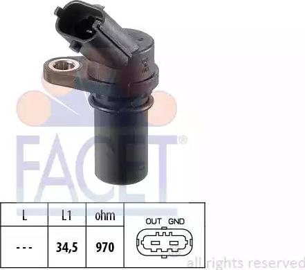 FACET 9.0439 - RPM Sensor, avtomatik transmissiya www.furqanavto.az