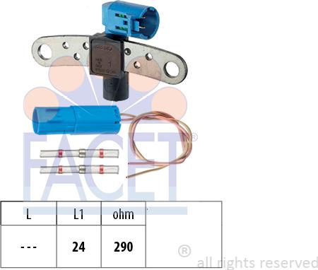 FACET 9.0543K - Sensor, krank mili nəbzi furqanavto.az