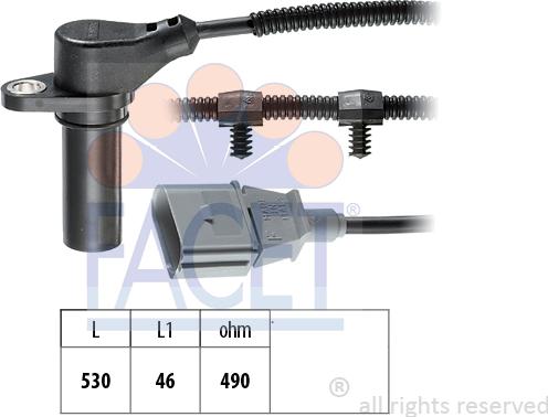 FACET 9.0504 - Sensor, krank mili nəbzi furqanavto.az