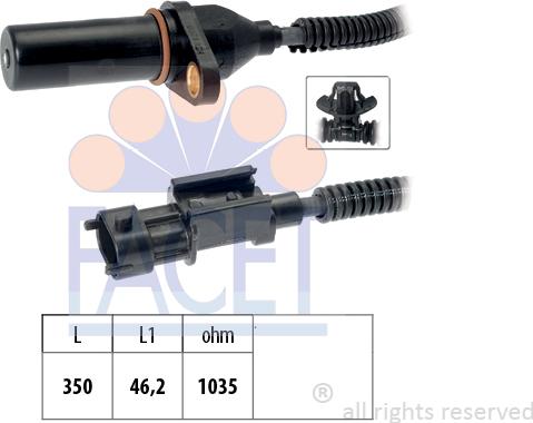 FACET 9.0571 - Sensor, krank mili nəbzi www.furqanavto.az