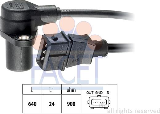 FACET 9.0075 - Sensor, krank mili nəbzi furqanavto.az