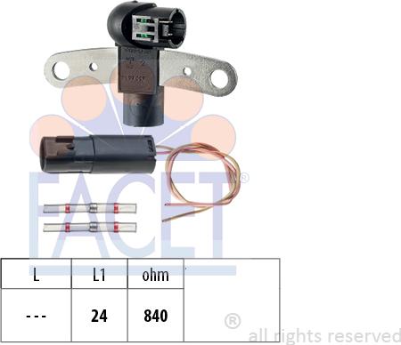 FACET 9.0199K - Sensor, krank mili nəbzi furqanavto.az