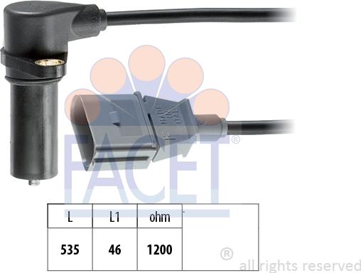 FACET 9.0391 - Sensor, krank mili nəbzi furqanavto.az