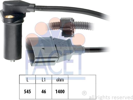 FACET 9.0295 - Sensor, krank mili nəbzi furqanavto.az