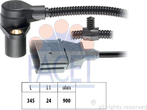 FACET 9.0287 - Sensor, krank mili nəbzi furqanavto.az