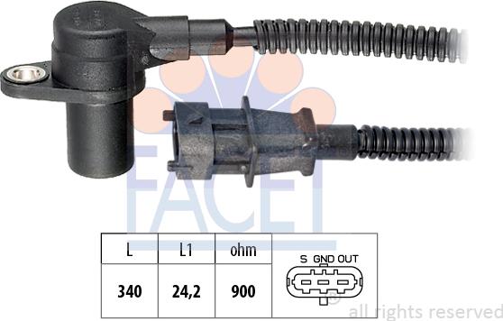 FACET 9.0753 - Sensor, krank mili nəbzi furqanavto.az