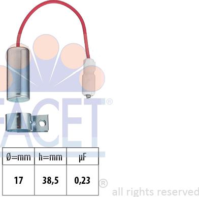 FACET 0.0339 - Kondensator, alışdırıcı furqanavto.az