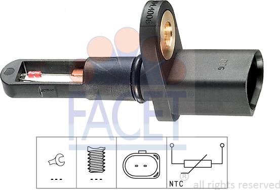 FACET 10.4006 - Sensor, giriş havasının temperaturu furqanavto.az