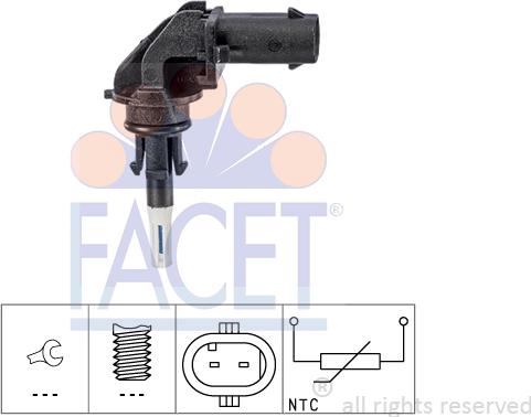 FACET 10.4032 - Sensor, giriş havasının temperaturu www.furqanavto.az