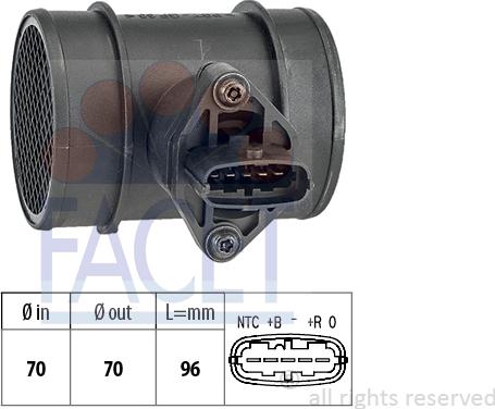 FACET 10.1264 - Hava Kütləsi Sensoru furqanavto.az