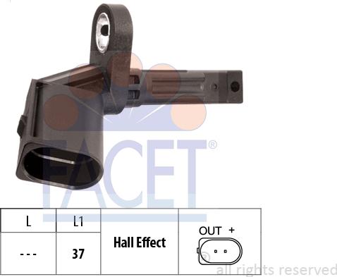 FACET 21.0014 - Sensor, təkər sürəti furqanavto.az