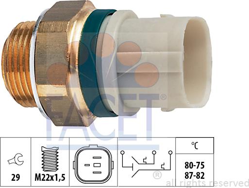 FACET 7.5654 - Temperatur açarı, radiator/kondisioner ventilyatoru furqanavto.az