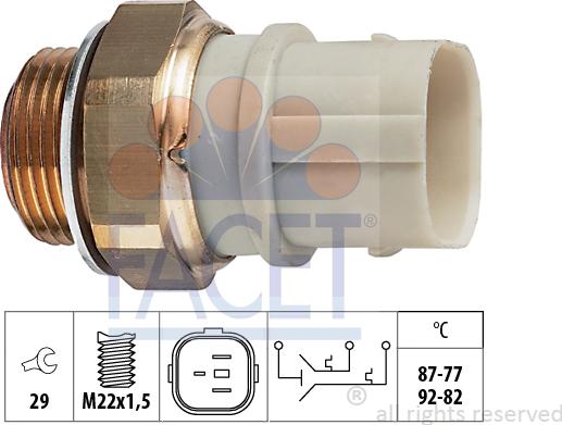 FACET 7.5651 - Temperatur açarı, radiator/kondisioner ventilyatoru furqanavto.az