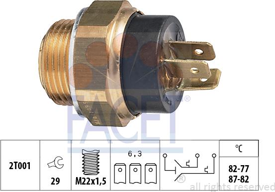 FACET 7.5604 - Temperatur açarı, radiator/kondisioner ventilyatoru furqanavto.az