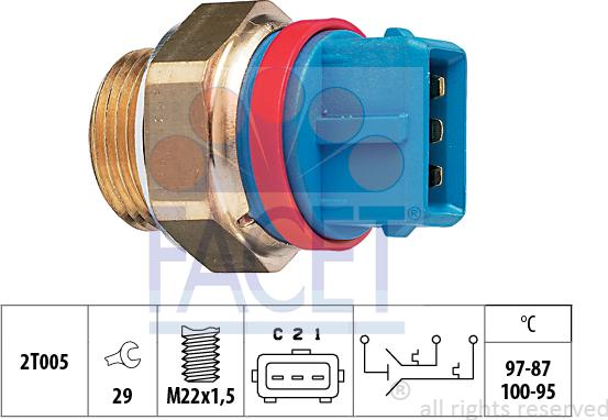 FACET 7.5631 - Temperatur açarı, radiator/kondisioner ventilyatoru furqanavto.az