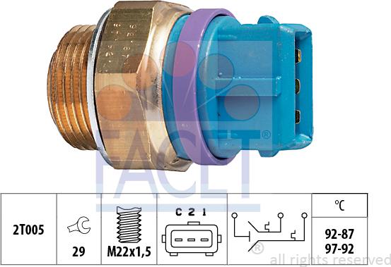 FACET 7.5629 - Temperatur açarı, radiator/kondisioner ventilyatoru furqanavto.az