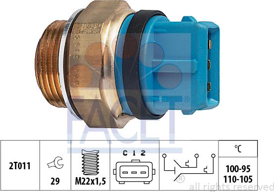 FACET 7.5672 - Temperatur açarı, radiator/kondisioner ventilyatoru furqanavto.az