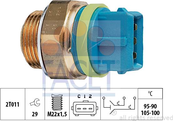 FACET 7.5677 - Temperatur açarı, radiator/kondisioner ventilyatoru furqanavto.az