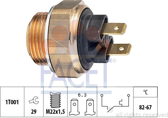 FACET 7.5004 - Temperatur açarı, radiator/kondisioner ventilyatoru furqanavto.az