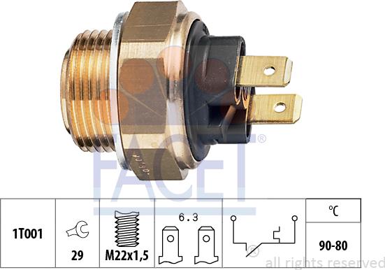 FACET 7.5002 - Temperatur açarı, radiator/kondisioner ventilyatoru furqanavto.az